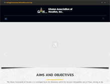 Tablet Screenshot of ghanaassociationofhouston.org
